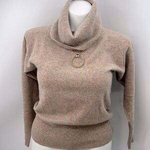 Jeane Pierre long sleeve lambswool angora rabbit turtleneck sweater
